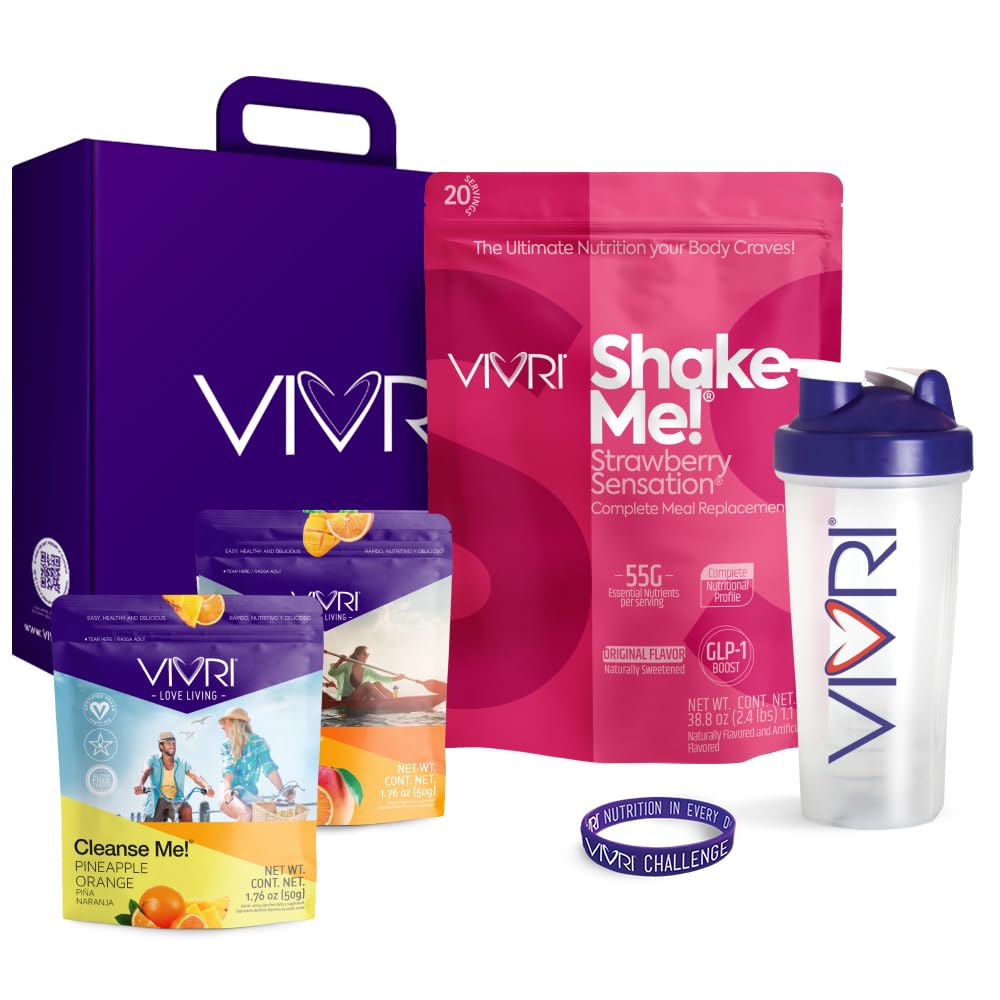 VIVRI 10-Day Challenge | Complete Nutrition System for Full-Body Health & Energy | 20 Meals with Premium Triple Protein, Coffee Alternative & Gut Cleanse | With Shaker