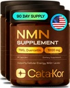 Cata-Kor NMN Supplement – 4-in-1 NAD Supplement with Quercetin | TMG | Resveratrol – NMNH Alternative – Supports Cellular Energy & NAD+ Levels – 180 Capsules – Third-Party Tested (3 Pack)