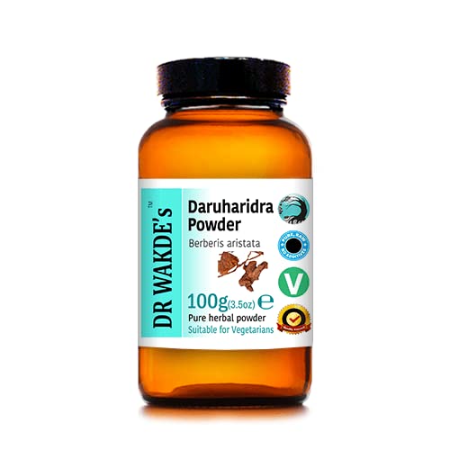 DR WAKDE's Daruharidra Powder (Berberis aristata) - 100g (3.5oz) | Pure, Raw & Dried Powder | Ayurvedic Herb | Vegan | Nothing Added, Nothing Removed | Same Day Dispatch