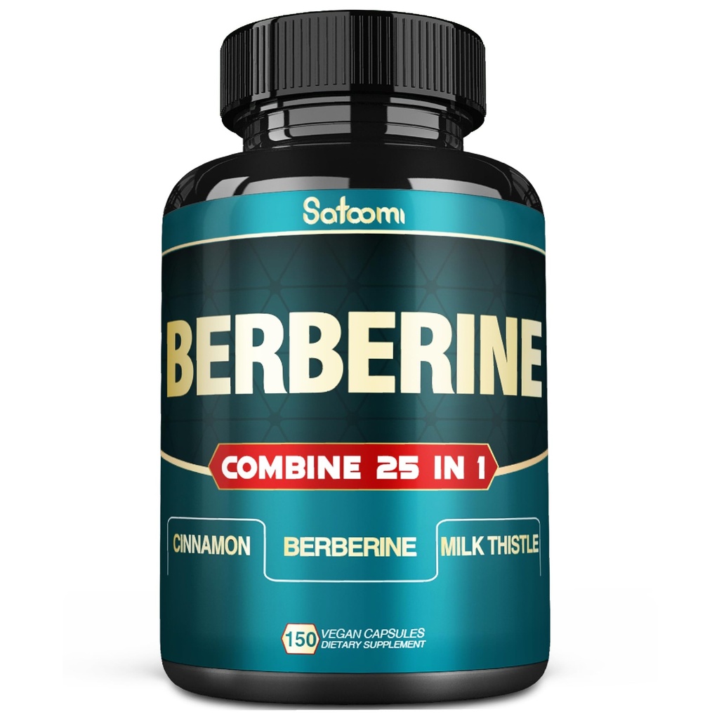 Satoomi 25in1 Berberina Supplemento - Berberina Hcl - Ceylon Cinnamon - Latte Thistle and More