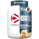 Dymatize ISO100 Whey Protein Pulver Isolieren, Vanille, 25g Protein, 3 Pfund, 5.5g BCAAs, Weniger als 120 Cal., Glutenfrei, 1g Fett, 1g Zucker, 2g Carb (45 Servierungen)