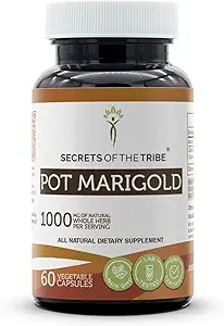 Geheimnisse des Tribe Pot Marigold 60 Kapseln, 1000 mg, Pot Marigold (Calendula Officinalis) Getrocknete Blume (60 Kapseln)