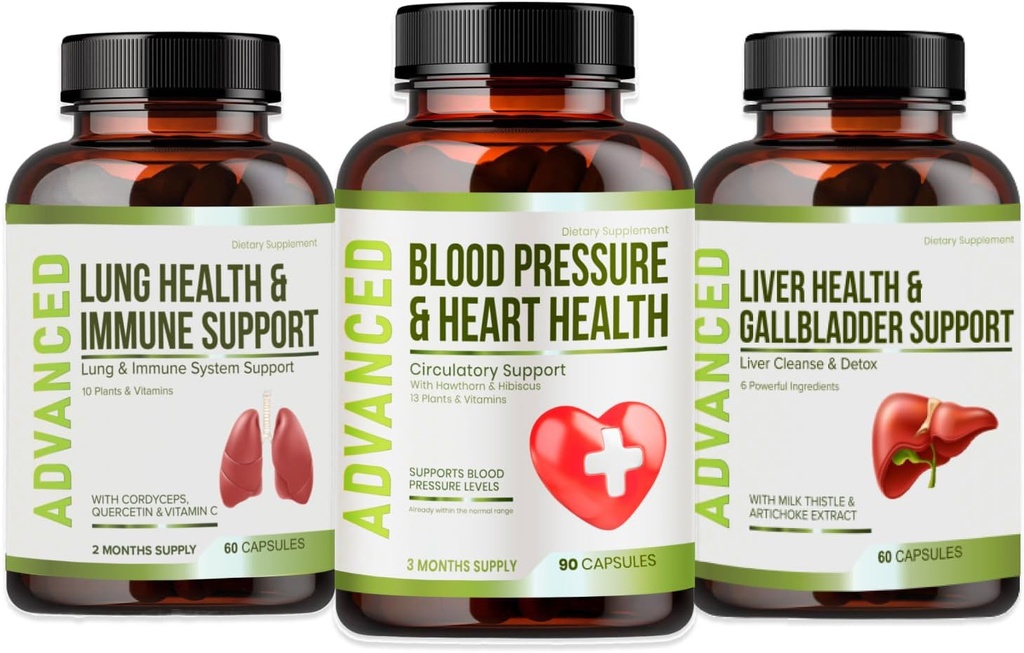 Integratore di supporto per la pressione sanguigna per la salute del cuore - Supporta la pressione sanguigna e la circularità sana naturalmente con Hawthorn Berry & Hibiscus. Vitamine Pillole per Ipertensione sana (BP) & Cuore sano.