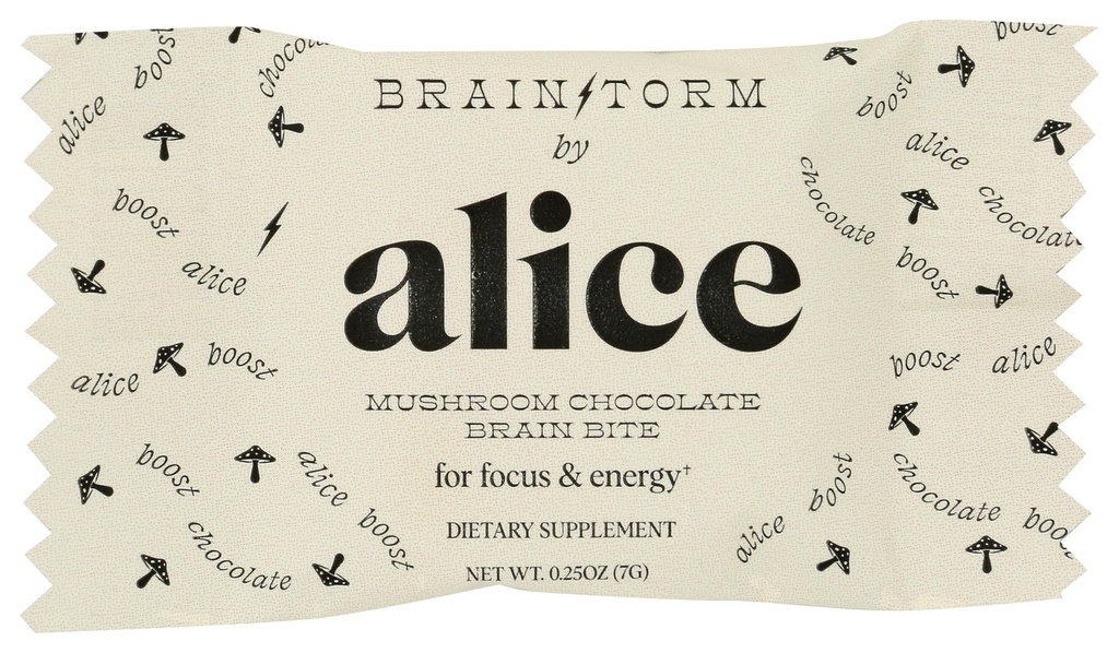 Alice Mushrooms Brainstorm Mushroom Chocolate SGL, 0.25 OZ