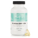 O-Mega-Zen3 + Supplément Vegan Omega 3 de l'EPA - Huile de poisson Alternative - Omega-3 à base d'algues marines premium et acides gras de l'EPA - Carrageenan Free - 120 Softgels