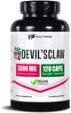 Healthfare Devils Claw Root | 2600mg Herbal Supplement | 120 Vegan Capsules | Estratto di radice concentrato per il supporto misto | Non-GMO, Gluten-Free | Made in USA