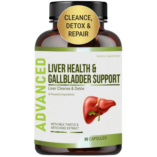 Liver Health Formula und Gallbladder Support-Liver Cleanse Detox & Repair, um Liver Renew mit Artichoke Extract, Milk Thistle, Dandelion Leaf zu unterstützen. Liver Detox Ergänzungen für Liver Support.