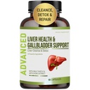 Formule santé du foie et Gallbladder Support-Liver Cleanse Detox & Réparation pour soutenir le renouvellement du foie avec extrait d'artichaut, chardon de lait, feuille de dandelion. Suppléments de désintoxication du foie pour le soutien du foie.