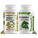GreeNatr Ginkgo Biloba, Panax Ginseng Supplement and Moringa Capsules Bundle - Ginkgo Biloba Supplements for Immune Support and Energy Boost - Moringa Supplement for Concentration and Good Memory