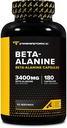 Primaforce Beta Alanine Kapseln 3,400mg, 180 Kapseln (45 Portionen) - Potent Beta-Alanine Ergänzung