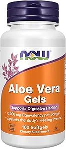JETZT Ergänzungen, Aloe Vera (Aloe barbadensis) 10.000 mg, Unterstützt Verdauungsgesundheit*, 100 Softgels