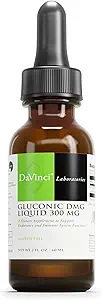 DAVINCI Labs Gluconic DMG Liquid 300mg - Aiuta a sostenere il sistema immunitario, la funzione muscolare, la salute del cuore e del cervello* - 2 fl oz (60 Serve)