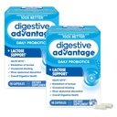 Verdauungsvorteil Lactose Defense Enzymes + Probiotika für Frauen und Männer Occasional Bloating, Lactose Breakdown, Minor Abdominal Discomfort, Immununterstützung, 96 Count Capsules (2 Pack)