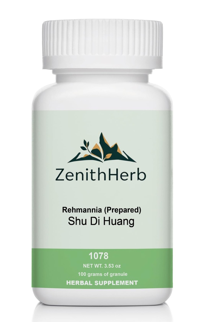Rehmannia (Prepared), Shu Di Huang, Herbal Supplement, Granule Form, 100 Grams/Bottle