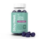 Total Detox, Heavy Metal Detox für Erwachsene- Zeolit, Chlorella, Milchdistel, Shilajit & Iodine, Toxin Cleanse, Pineal Decalcification, Fluoride Cleanse, Heavy Metal Cleanse, 60 gemischte Berry Gummies