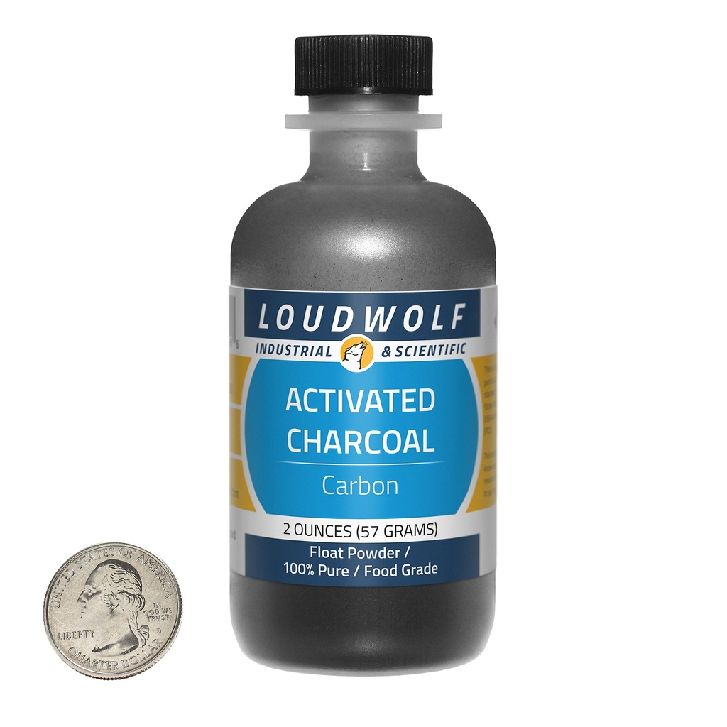 Poudre de charbon/float activée / 2 onces / 100% de qualité de nourriture pure / Ships rapide des États-Unis