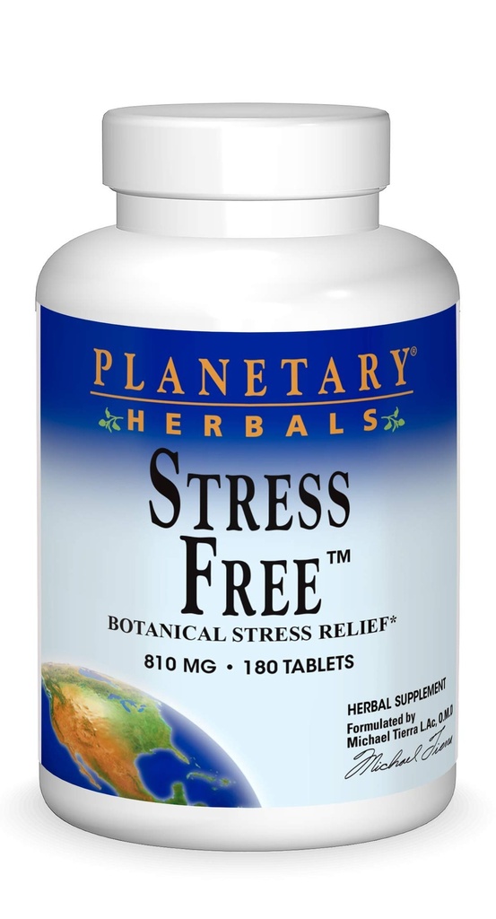 Planetary Herbals Stress Free, Botanical Stress Relief*, 815 mg - 180 Tablets