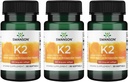 Swanson Vitamine K2 (Menaquinone-7) - Supplément de vitamine pour la santé cardiovasculaire et osseuse - Fabriqué à partir de Natto japonais pour aider à réglementer le calcium - (30 Softgels, 100mcg chacun) (3 Pack)