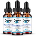 VisioNutra Drops, Official VisioNutra Eye Health Supplement Drops - Maximum Strength, All Natural Visual Wellness & Crystal Clear View, Advanced Visio Nutra Droppers Support Reviews (3 Pack)