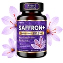 Saffron Extract Supplements 88.5mg for Women with Ashwagandha: L-Theanine & Magnesium – Supports Mood & Daily Energy – Botanical Blend, 60 Vegan Capsules for Adults (30-Day Supply)