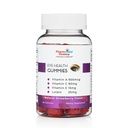 Gummy de soutien à la santé oculaire - Vitamine A + C + E + Lutéine - Supplément sans gluten, respectueux des végétaux - 60 Compte