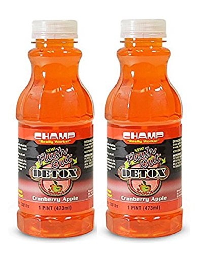 Champ Flush Out Detox Drink, Cranberry Apple, 1 Pint (2 Count)