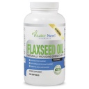 Upsize Best Bio Flaxseed Oil Softgels - 1000mg Premium, Virgin Cold Pressed from Flax Seeds - Hair Skin & Nails Support - Omega 3-6-9 Supplement - 240 Count - Mehr als 8 Monate Versorgung!