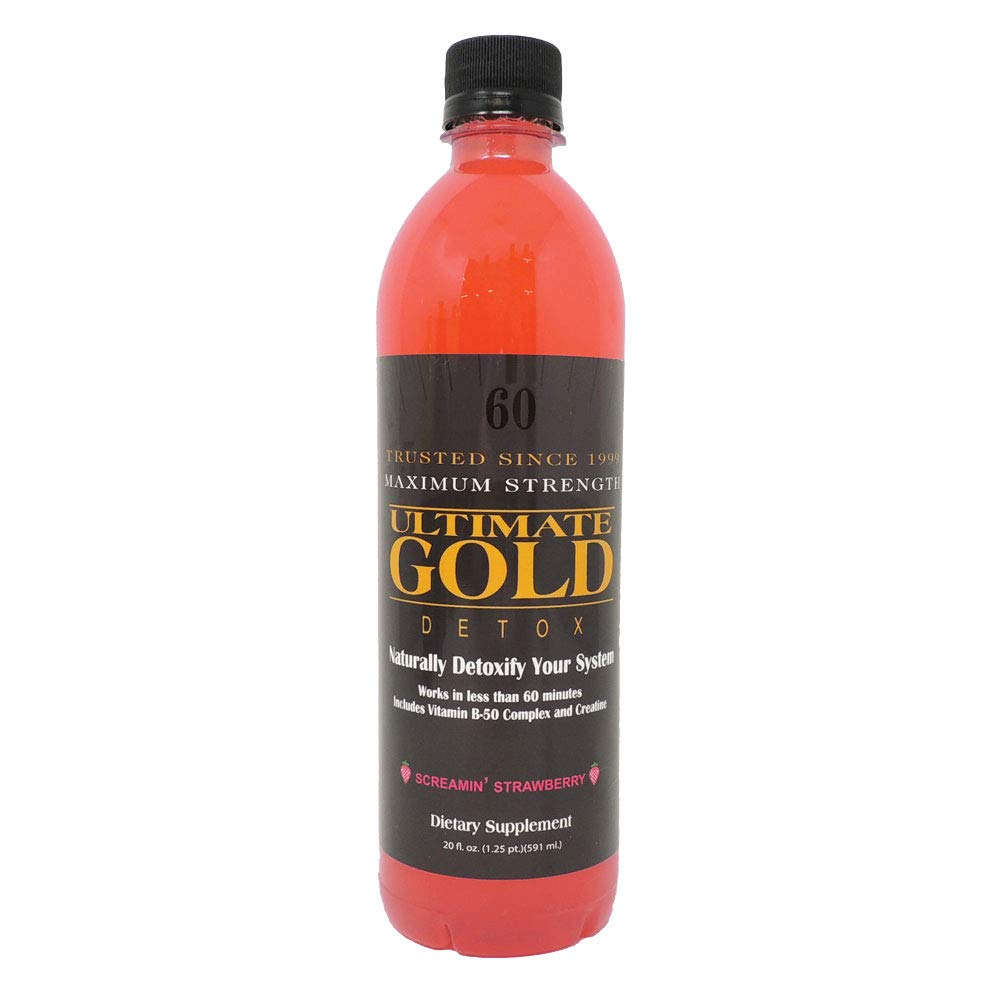 Ultimate Gold Detox Drink - 20oz / Screamin' Strawberry