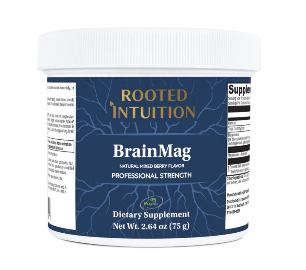 BrainMag - Mixed Berry Magnesium L-Threonate Powder | Focus, Calm, Restful Sleep | Magtein + Highly Absorbable Chelates | Sugar Free, Non-GMO (2.64 Ounces)