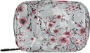 Naanle 7 Tage Kirsche Blossom Pille Organizer Tasche mit Reißverschluss, Tragbare Wochentasche, kompakte Größe für Vitamin-Ergänzungshalter