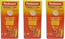 Comprimés Redoxon Vitamine C : Saveur orange, supplément à double action effervescent de vitamine C et de zinc pour le soutien du système immunitaire, mode de vie plus sain et plus d'énergie; 3-paquet de 20 comprimés