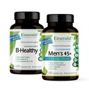 EmeraLD LABS Bundle avec B Healthy (120 Veg Caps) & Homme 45+ 1-Daily Multi (60 Veg Caps) - Complexe Vitamine B végétalien avec Vitamines à spectre complet B - Multivitamine homme avec CoQ10, Lycopène et plus