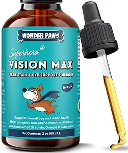 Supplemento per gli occhi Premium per i cani – Supplemento per la dentiera per i cani, gli occhi, la visione e la salute maculare - Supporto per gli occhi per i cani con Lutein, Zeaxanthin, Astaxanthin & Omegas - Tutte le età, dimensioni e razze – 2oz