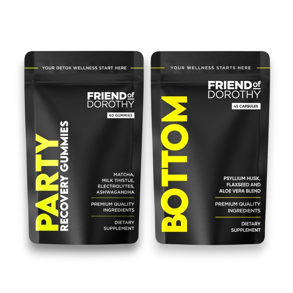 Recovery & Wellness Bundle Focus On Recovery and Improve Your Confidence for Bottoming - 60 Recovery Gummies & 45 Fiber Capsules