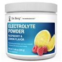 Dr Berg Zero Sugar Hydratation Poudre d'électrolyte de kéto - Augmentation de 1000 mg de potassium et de sel d'Himalaya rose réel (NOT Table Salt) - Supplément de boisson d'hydratation aux framboises et au citron - 50 portions