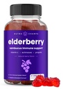NutraChamps Elderberry Gummis mit Vitamin C, Propolis & Echinacea - Immunsystem unterstützen Gummy Vitamine für Erwachsene & Kinder - Max Strength 200mg Sambucus Antioxidant