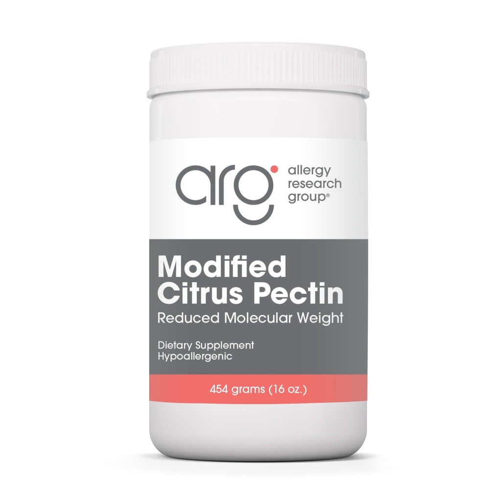 Allergy Research Group ARG Modified Citrus Pectin Powder - Soluble Fiber Supplement - Digestive & Gut Wellness Support - Low Molecular Weight Pectin - Hypoallergenic - 90 Servings - 16 oz