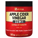 Zolotus 32in1 Apfel Apfelessig Kapseln mit Kurkuma, Zimt, Milchdistel, Elderberry, Quercetin &amp; Mehr für Unterstützt Verdauung, Immun - 180 Kapseln
