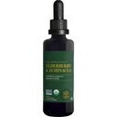 Global Healing USDA Organic Elderberry & Echinacea Liquid Supplement Teinture.