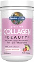 Garten des Lebens Gras Fed Collagen Beauty - Strawberry Lemonade, 20 Servierungen, Pulver für Damen Haar Hautnägel, Hydrolysierte Collagen Peptide Protein Powder Supplement