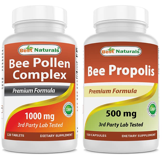 Best Naturals Bee Pollen Complex 1000 mg & Bee Propolis 500 mg