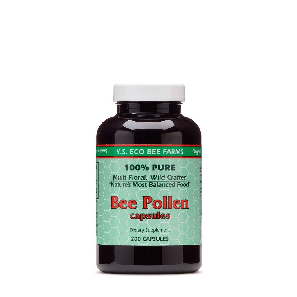 YS BEE FARMS Bee Pollen 550 MG, 200 CT