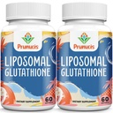 2400MG Liposomale Glutathione, mit Vitamin C, Milchdistel & Alpha-Liposäure, Master Antioxidantien, Reinreduziertes L-Glutathion - Immunsystem, Zellreparatur, Energie, Hohe Absorption, 120 Softgele
