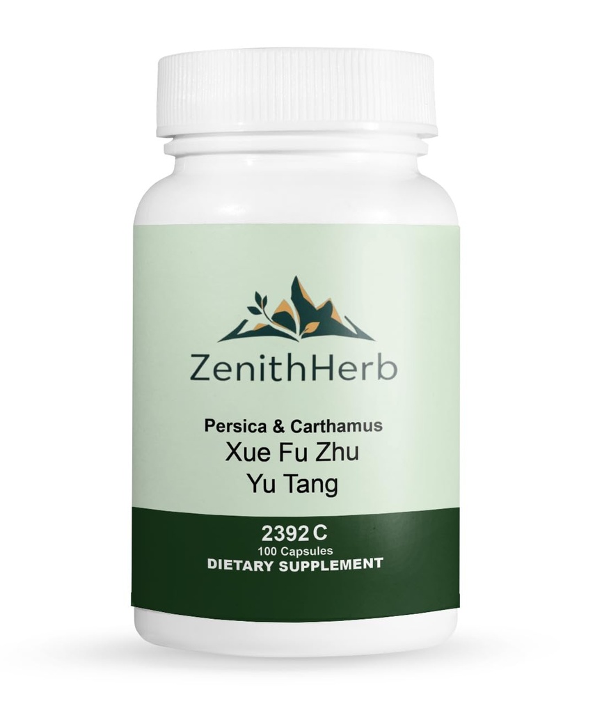 ZenithHerb-Persica & Carthamus/Xue Fu Zhu Yu Tang, Herbal Supplement, 100 Capsules/Bottle, 2 Bottles