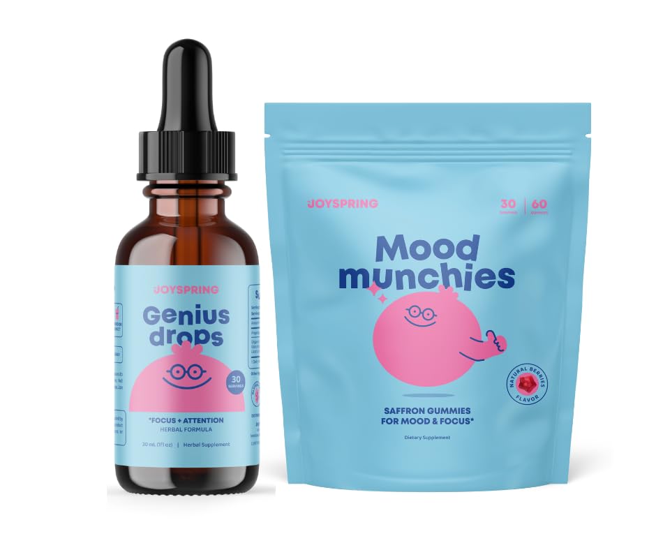 JoySpring Genius gouttes et Gommies de Safran pour les enfants