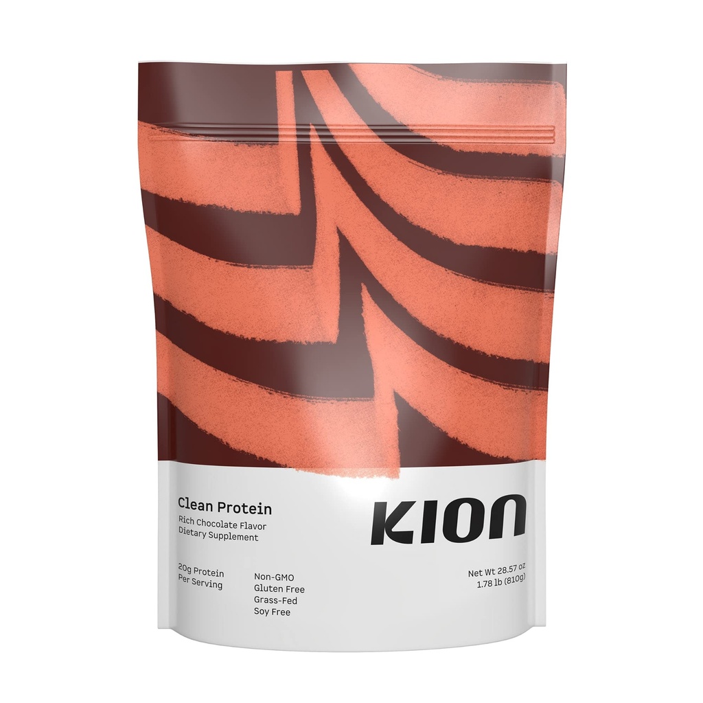 Kion Clean Protein | Grass-Fed & Pasture-Raised Whey Isolate Protein Powder | Rich Chocolate | 30 Servings