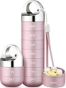 Zannaki Metall Reise-Pille Organizer, Portable Wasserdichte Wöchentliche Pille Box, Große Aluminium-Legierung Container, BPA Kostenlose 7 Tage tägliche Medizin Organizer Halter für Vitamin, Fischöl, Supplement