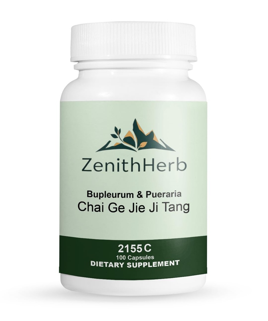 ZenithHerb-Bupleurum & Pueraria/Chai Ge Jie Ji Tang, Herbal Supplement, 100 Capsules/Bottle, 2 Bottles