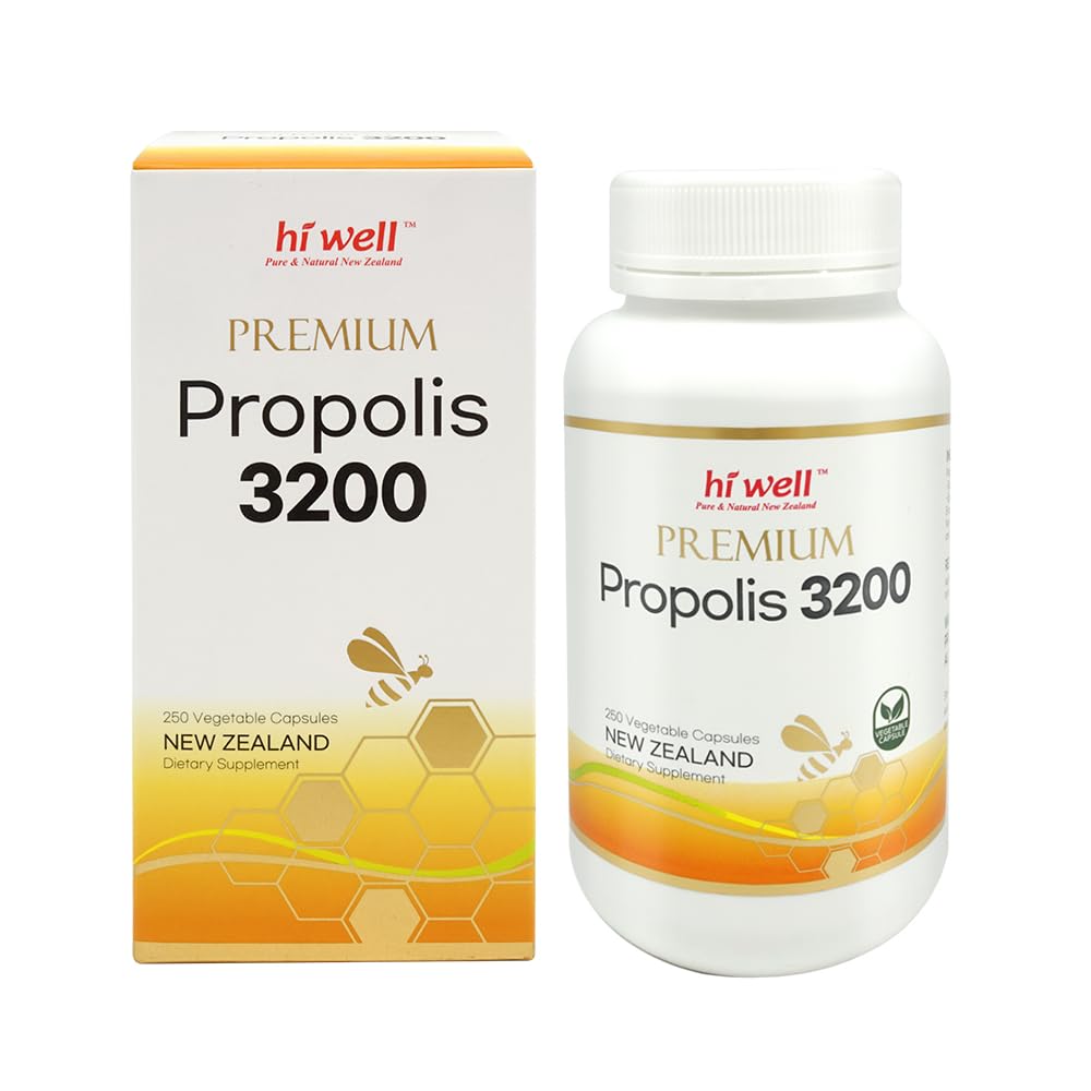 Hi Well Premium Propolis 3200 Flavonoid 96mg 250VegeCapsules