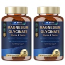 9-in-1 Magnesium Glycinate 1000mg - Support Stress Relief, Sleep, Nerves, Muscles, and Metabolism - Magnesium Vitamin B & Amino Acid Triple Complex | High Absorption Chelated Formula - 2 Pack